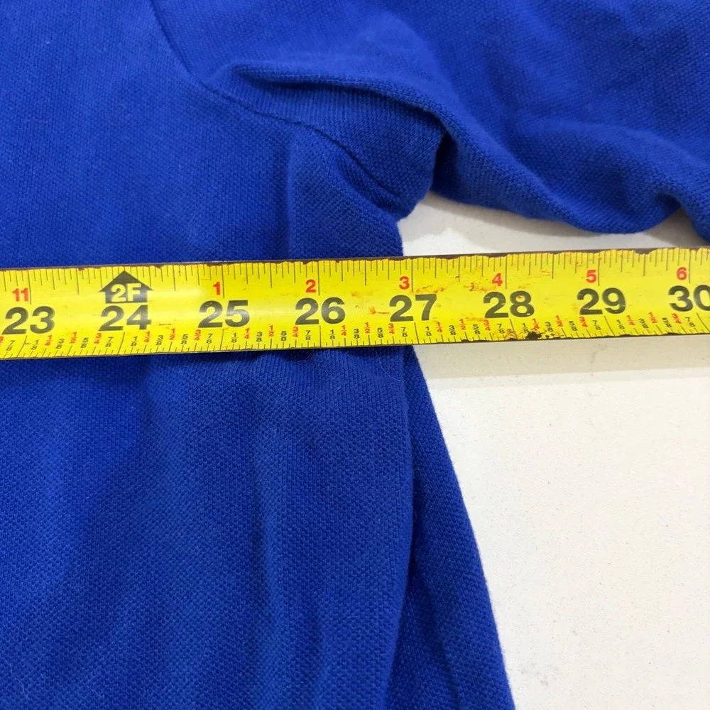 Polo Ralph Lauren Mens 3XLT Tall Royal Blue Short Sleeve Cotton Mesh Polo Shirt